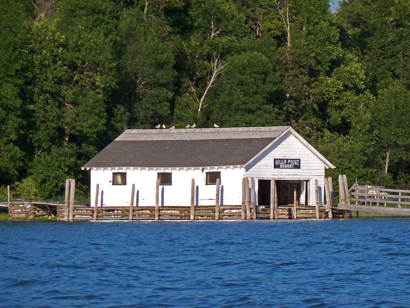 boathouse in the les cheneaux islands michigan